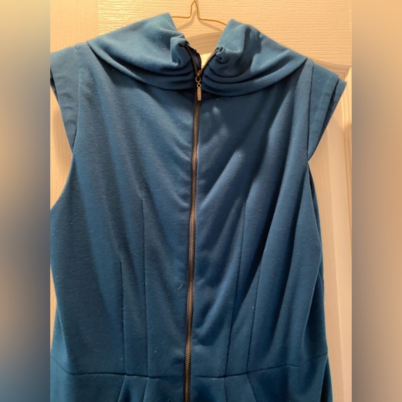 Peacock Blue Knit Dress - Picture 3 of 7